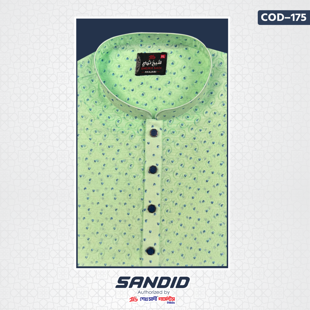 Premium Quality Print Panjbai Green