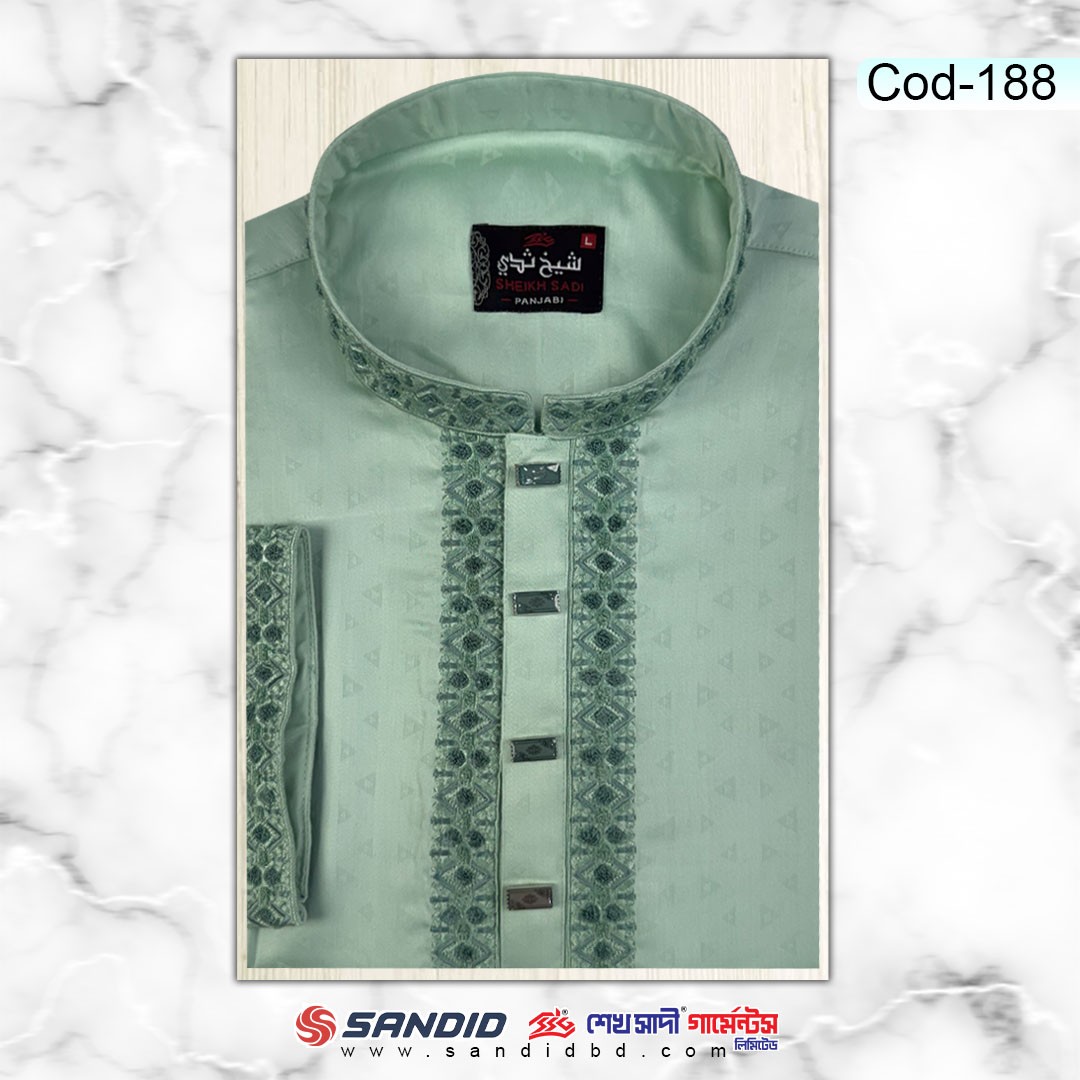 Premium Quality Embroidery with Shanel Panjabi