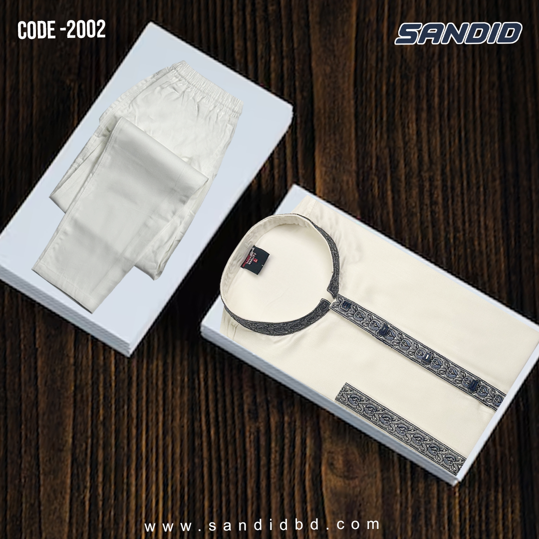 premium quality Embroidery panjabi And Pajama Combo