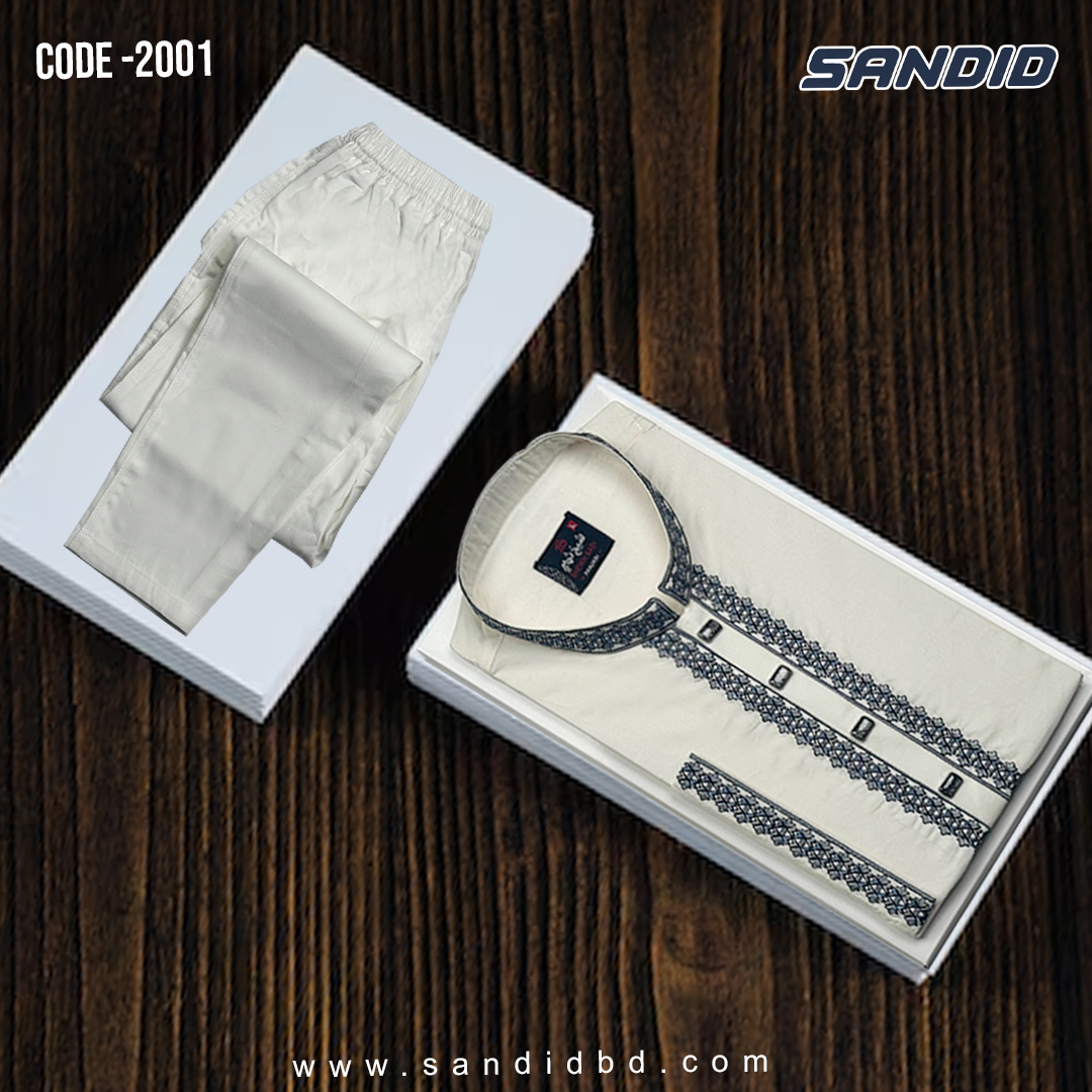 premium quality Embroidery panjabi And Pajama Combo